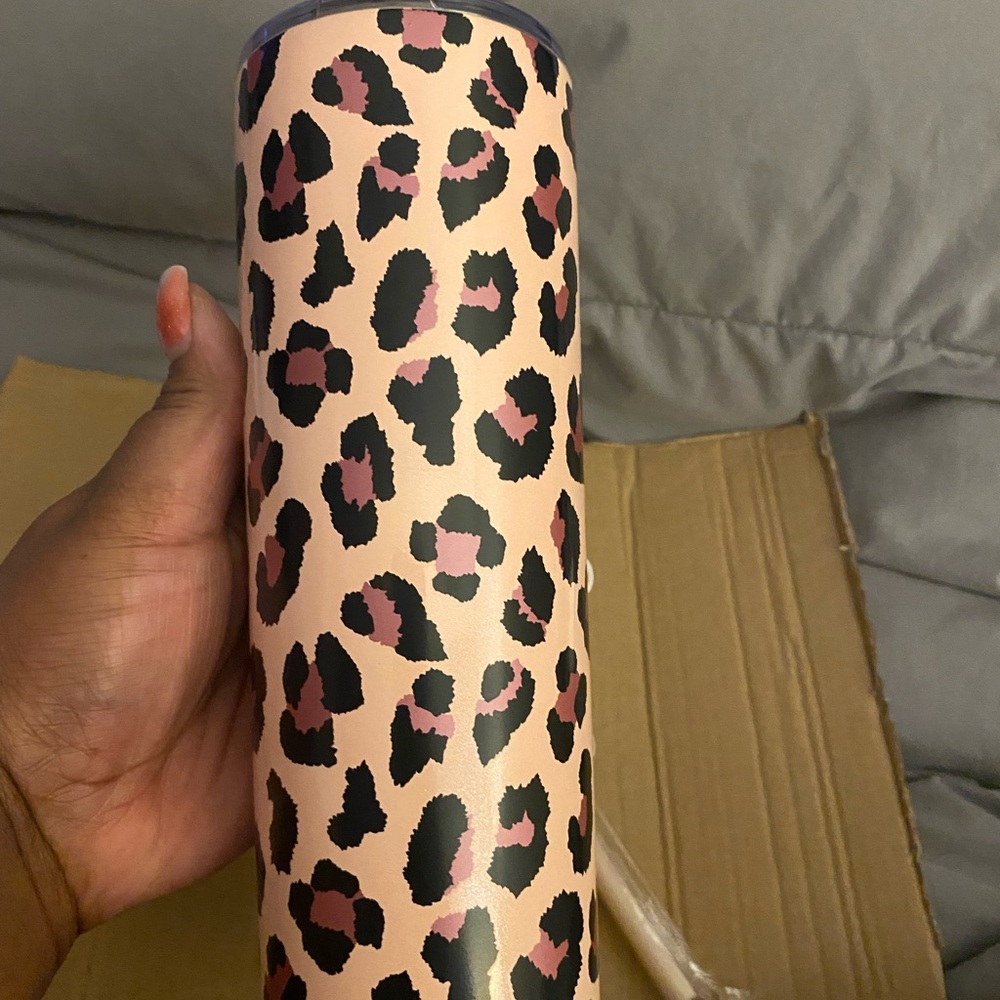 NWT BLUSH PINK SKINNY TUMBLER. STAINLESS STEEL - Picture 5 of 6